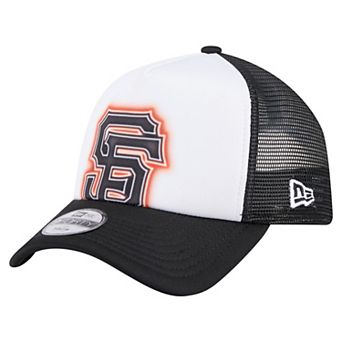 Toddler New Era White/Black San Francisco Giants Painted A-Frame 9FORTY Trucker Adjustable Hat