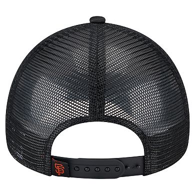 Toddler New Era White/Black San Francisco Giants Painted A-Frame 9FORTY Trucker Adjustable Hat