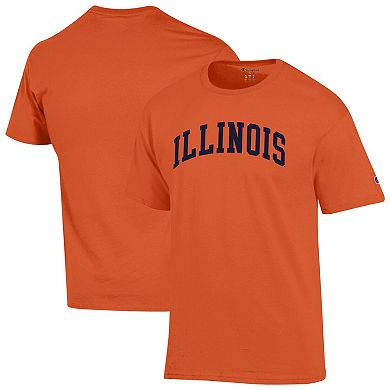Men's Champion Orange Illinois Fighting Illini Basic Arch T-Shirt