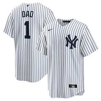 Men's Nike White New York Yankees #1 Dad Home Replica Jersey