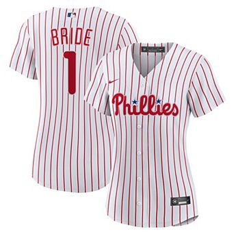 Women's Nike White Philadelphia Phillies #1 Bride Home Replica Jersey