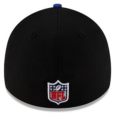 Men's New Era Black/Royal New York Giants 2025 NFL Draft 39THIRTY Flex Hat