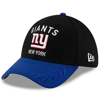 Men's New Era Black/Royal New York Giants 2025 NFL Draft 39THIRTY Flex Hat