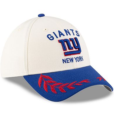 Men's New Era Cream/Royal New York Giants 2025 NFL Draft 39THIRTY Flex Hat