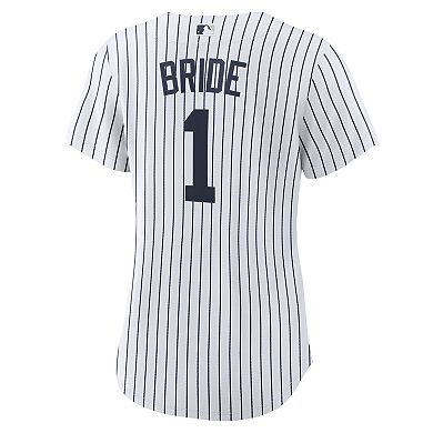 Women's Nike White New York Yankees #1 Bride Home Replica Jersey