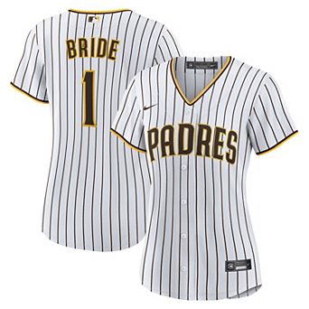 Women's Nike White San Diego Padres #1 Bride Home Replica Jersey