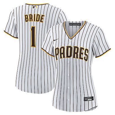 Women's Nike White San Diego Padres #1 Bride Home Replica Jersey