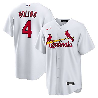 Men's Nike Yadier Molina White St. Louis Cardinals Home Replica Retired Player Jersey