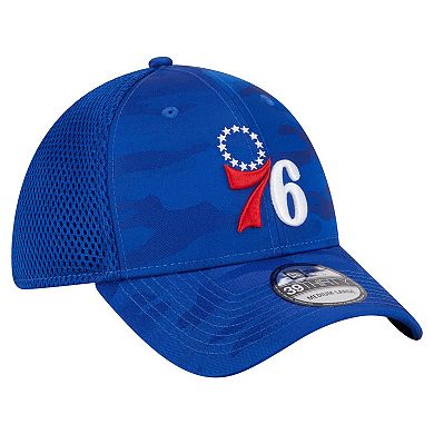 Men's New Era Royal Philadelphia 76ers Subtle Camo 39THIRTY Flex Hat