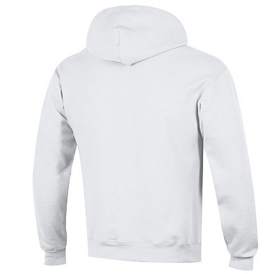 Men's Champion White Ohio State Buckeyes Arched Logo Fleece Pullover Hoodie