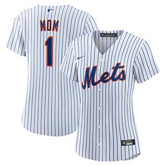Women's Nike White New York Mets #1 Mom Home Replica Jersey