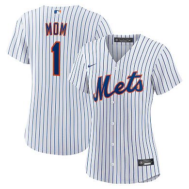Women's Nike White New York Mets #1 Mom Home Replica Jersey