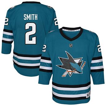 Youth Will Smith Teal San Jose Sharks Home Replica Player Jersey