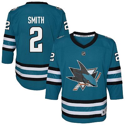 Youth Will Smith Teal San Jose Sharks Home Replica Player Jersey