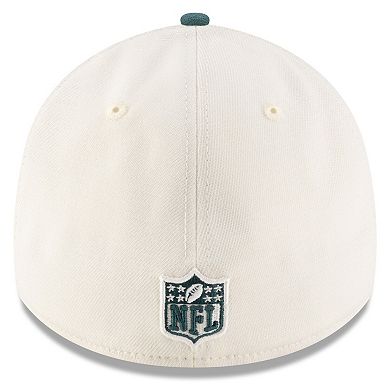 Men's New Era Cream/Midnight Green Philadelphia Eagles 2025 NFL Draft 39THIRTY Flex Hat
