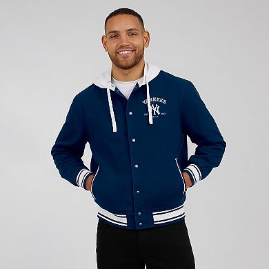 Men's Darius Rucker Collection by Fanatics Navy New York Yankees Full-Snap Hooded Jacket