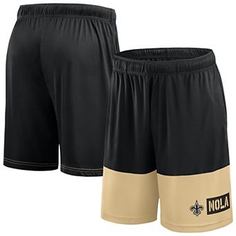 Men's Fanatics Black/Gold New Orleans Saints Best of the Best Performance Shorts