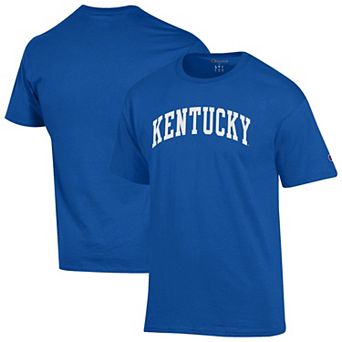 Men's Champion Royal Kentucky Wildcats Basic Arch T-Shirt