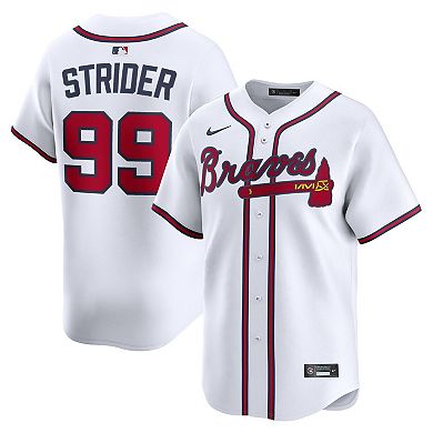 Men's Nike Spencer Strider White Atlanta Braves Home Limited Player Jersey