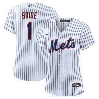 Women's Nike White New York Mets #1 Bride Home Replica Jersey