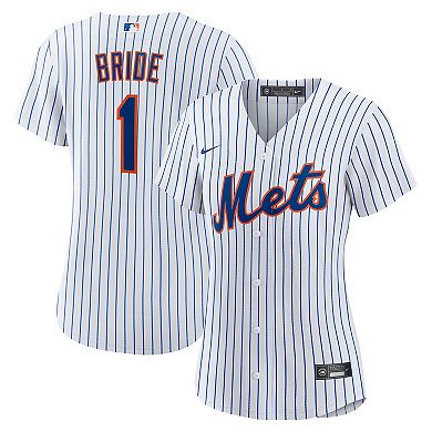 Women's Nike White New York Mets #1 Bride Home Replica Jersey