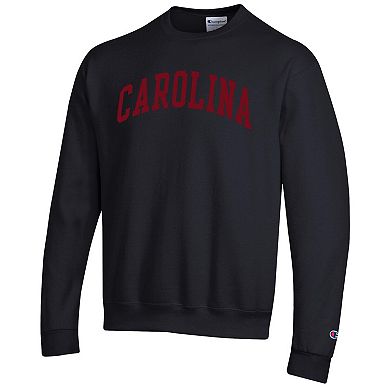 Men's Champion Black South Carolina Gamecocks Basic Arch Fleece Pullover Sweatshirt