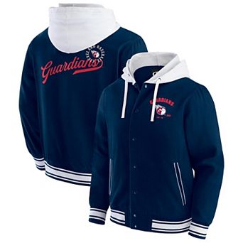 Men's Darius Rucker Collection by Fanatics Navy Cleveland Guardians Full-Snap Hooded Jacket