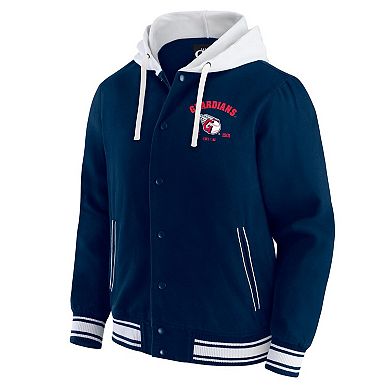 Men's�Darius Rucker Collection by Fanatics Navy Cleveland Guardians Full-Snap Hooded Jacket