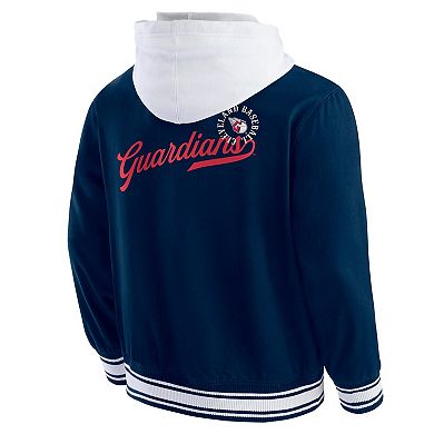 Men's�Darius Rucker Collection by Fanatics Navy Cleveland Guardians Full-Snap Hooded Jacket