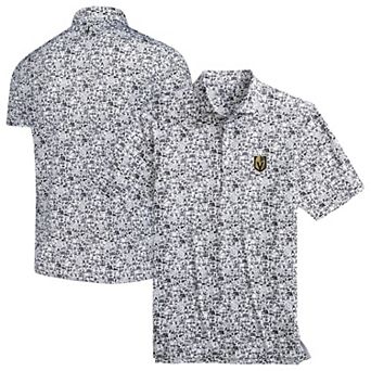 Men's johnnie-O Black/White Vegas Golden Knights Slapshot Polo