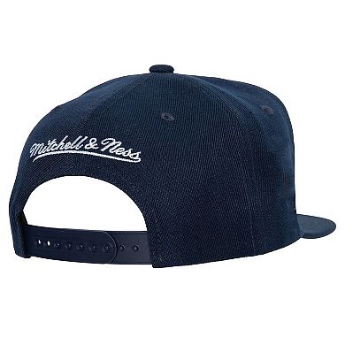 Men's Mitchell & Ness Navy New York Yankees Basic Flip Snapback Hat
