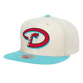 Men's Mitchell & Ness Cream Arizona Diamondbacks Basic Flip Snapback Hat