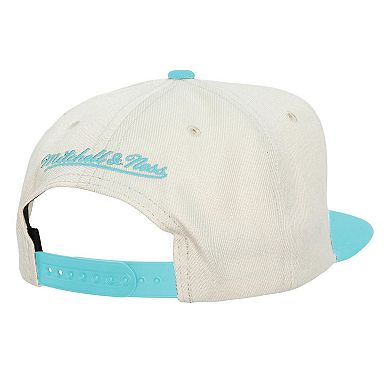 Men's Mitchell & Ness Cream Arizona Diamondbacks Basic Flip Snapback Hat