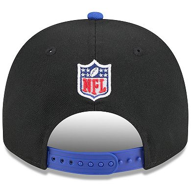 Men's New Era Black/Royal Buffalo Bills 2025 NFL Draft A-Frame 9FIFTY Snapback Hat