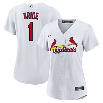 Women's Nike White St. Louis Cardinals #1 Bride Home Replica Jersey