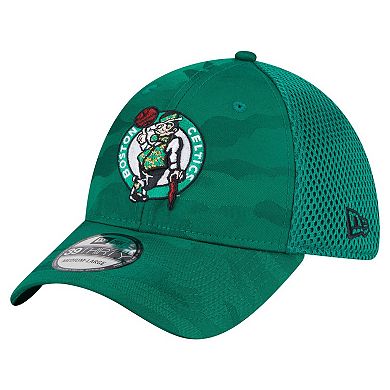 Men's New Era Kelly Green Boston Celtics Subtle Camo 39THIRTY Flex Hat