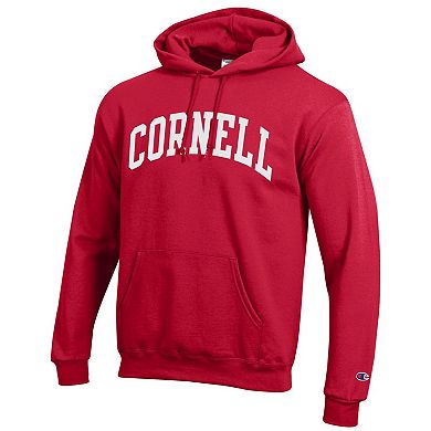 Men's Champion Red Cornell Big Red Basic Arch Fleece Pullover Hoodie