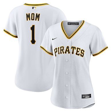 Women's Nike White Pittsburgh Pirates #1 Mom Home Replica Jersey