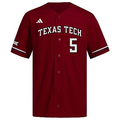 Men's adidas Patrick Mahomes Red Texas Tech Red Raiders Replica Baseball Jersey