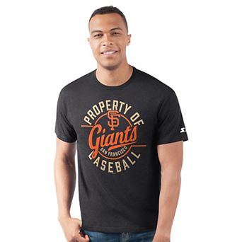 Men's Starter Black San Francisco Giants Prime Time Property Of T-Shirt