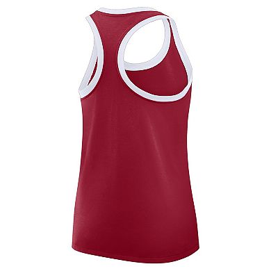 Women's Nike Crimson Alabama Crimson Tide Primetime Tri-Blend Racerback Tank Top