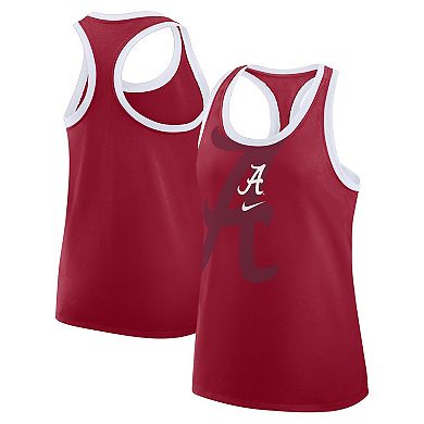 Women's Nike Crimson Alabama Crimson Tide Primetime Tri-Blend Racerback Tank Top