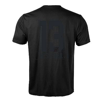 Men's Levelwear Nico Hischier Black New Jersey Devils Richmond Darkside Name & Number T-Shirt