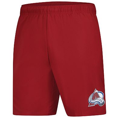 Men's Fanatics Burgundy Colorado Avalanche Tech Training Shorts