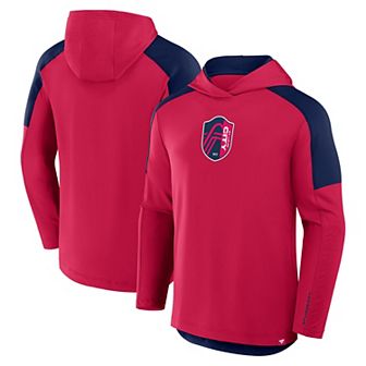 Men's Fanatics Red St. Louis City SC Red Card Transitional Pullover Hoodie