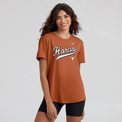 Women's Nike Texas Orange Texas Longhorns Local Script T-Shirt