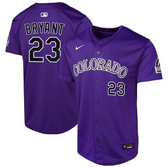 Youth��Nike Kris Bryant Purple Colorado Rockies Alternate Limited Player Jersey