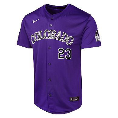 Youth Nike Kris Bryant Purple Colorado Rockies Alternate Limited Player Jersey