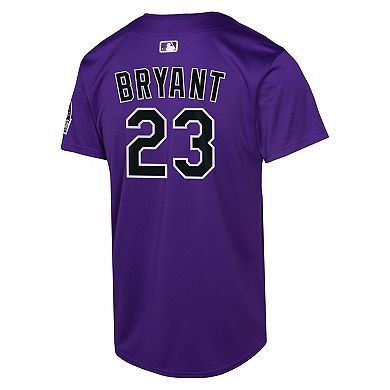 Youth Nike Kris Bryant Purple Colorado Rockies Alternate Limited Player Jersey