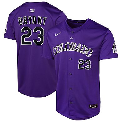 Youth Nike Kris Bryant Purple Colorado Rockies Alternate Limited Player Jersey